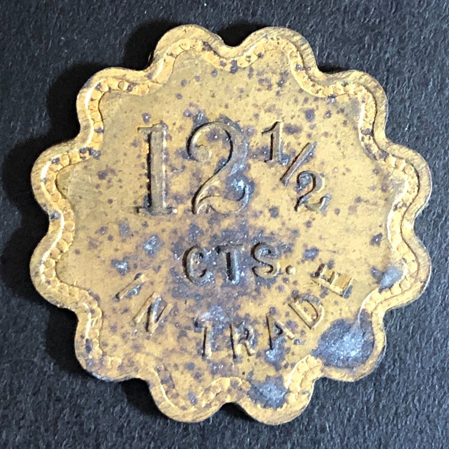 F.C. Duncan Livermore (CA) G/F 12 1/2¢ Trade Token 25.5mm - Scarce c1920's