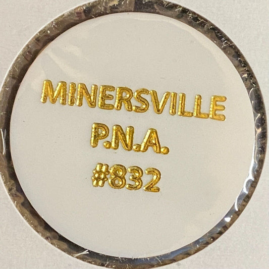 Minersville, PA PNA Polish National Alliance #382 c1980's Plastic Token "Bottle"