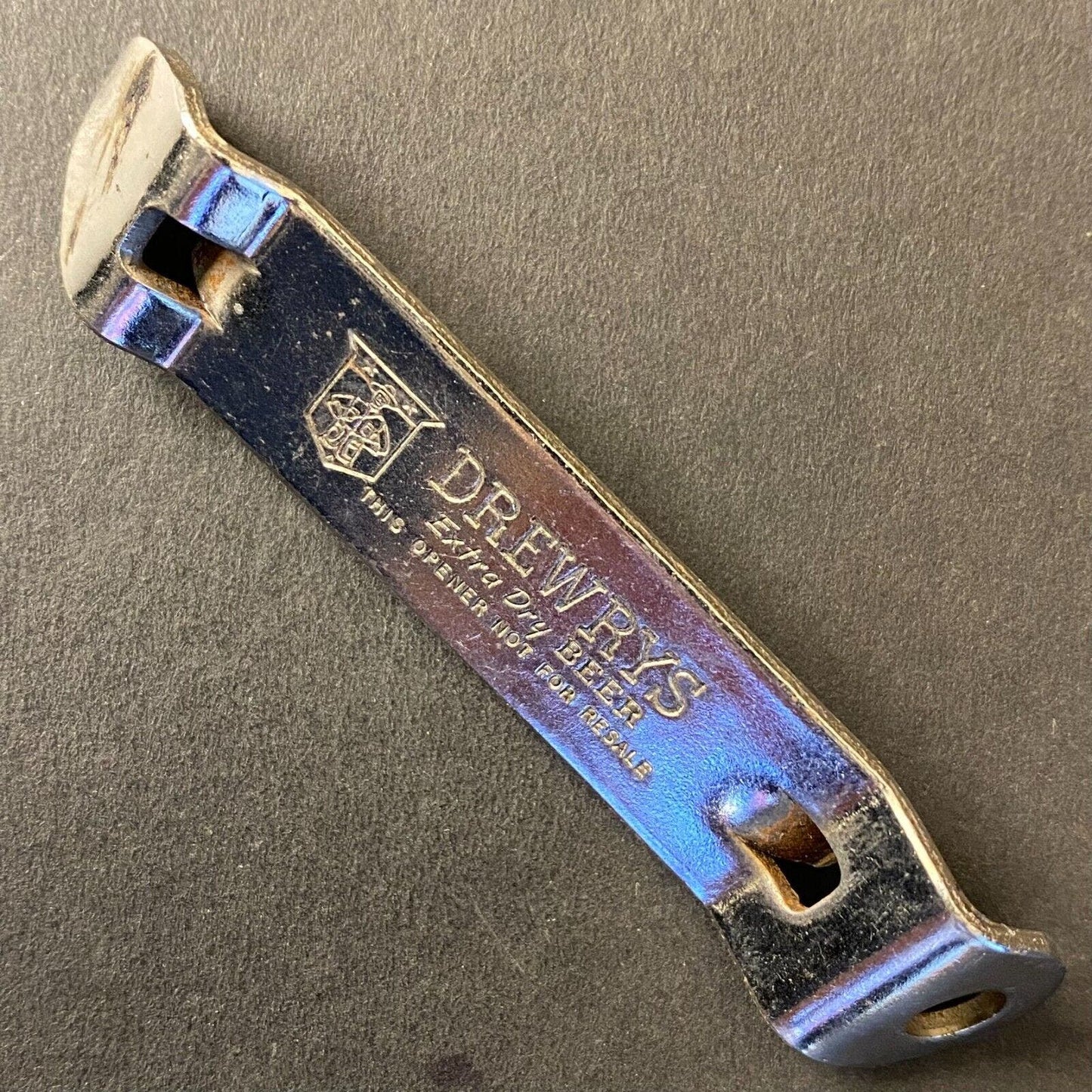 Drewrys Extra Dry Beer Vintage Small Steel Can Bottle Opener 3 1/8"