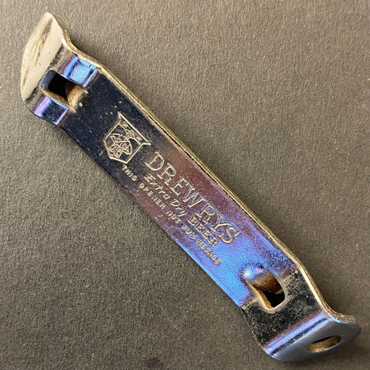 Drewrys Extra Dry Beer Vintage Small Steel Can Bottle Opener 3 1/8"