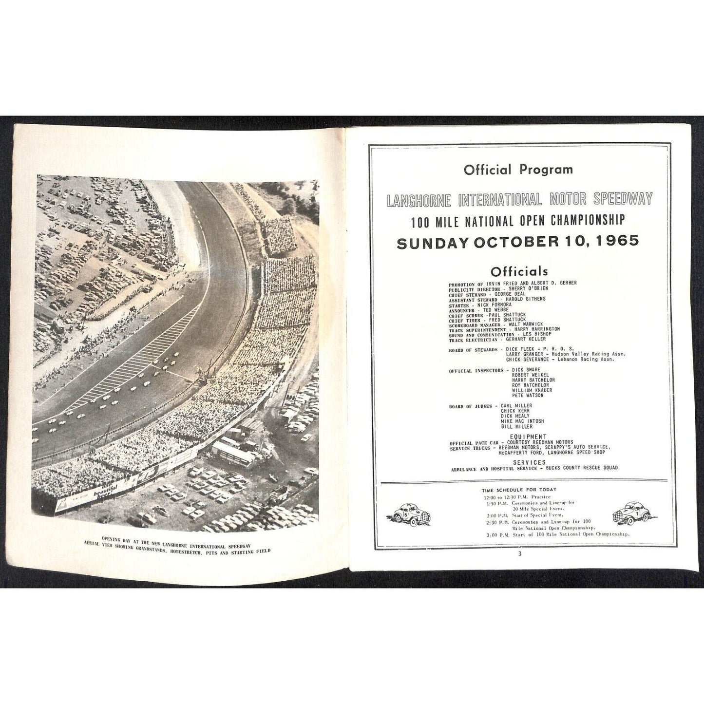 Langhorne Speedway 100 Mile Sprint Car Auto Racing Program 10/10 1965 26pp VGC