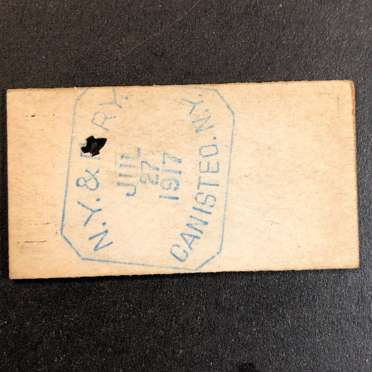 New York & Pennsylvania Railroad July 27 1917 Bennetts, NY Ticket #11841