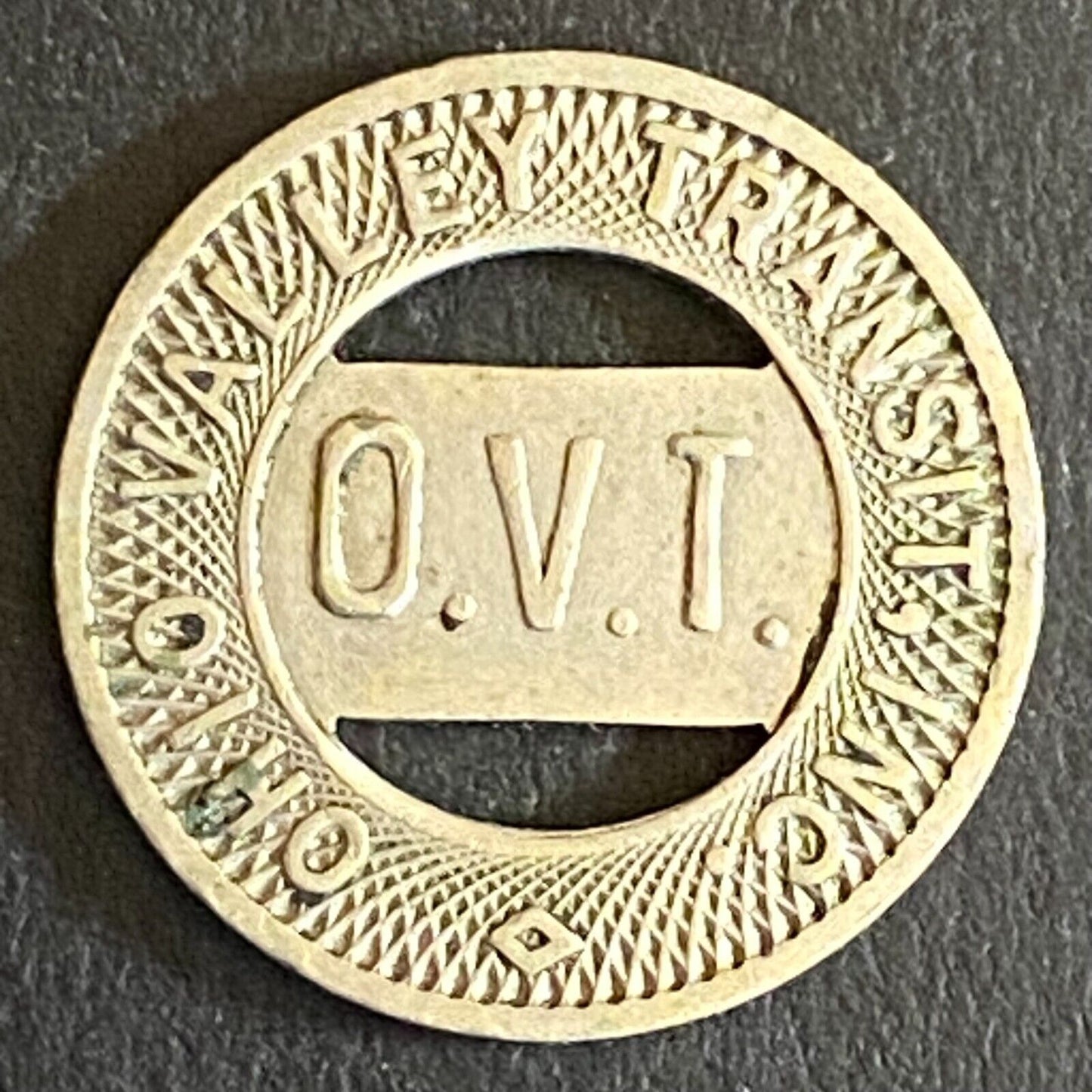 Ohio Valley Transit OVT (West Virginia) G/F Transit Token 16mm