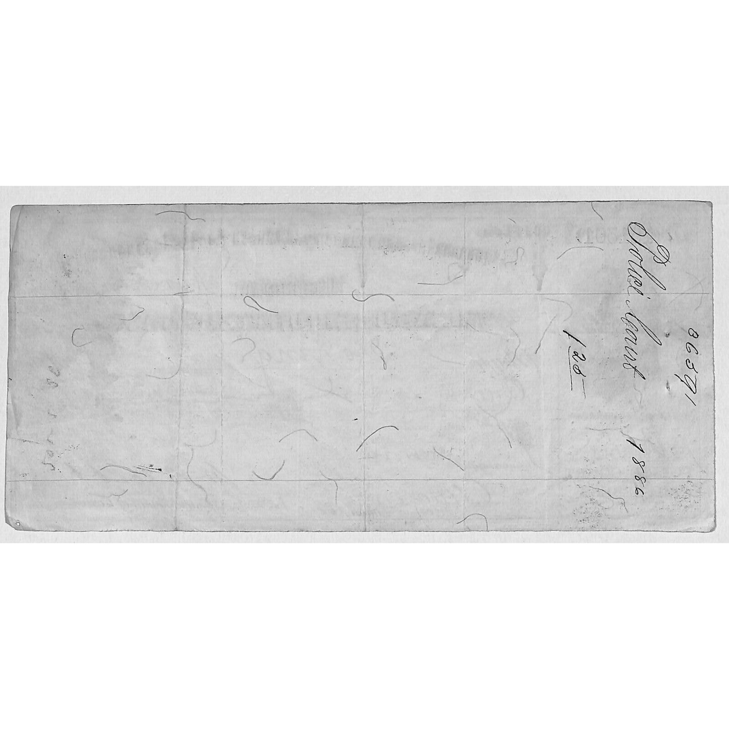 1886 U.S. Treasurer District of Columbia Washington Commissioners Check