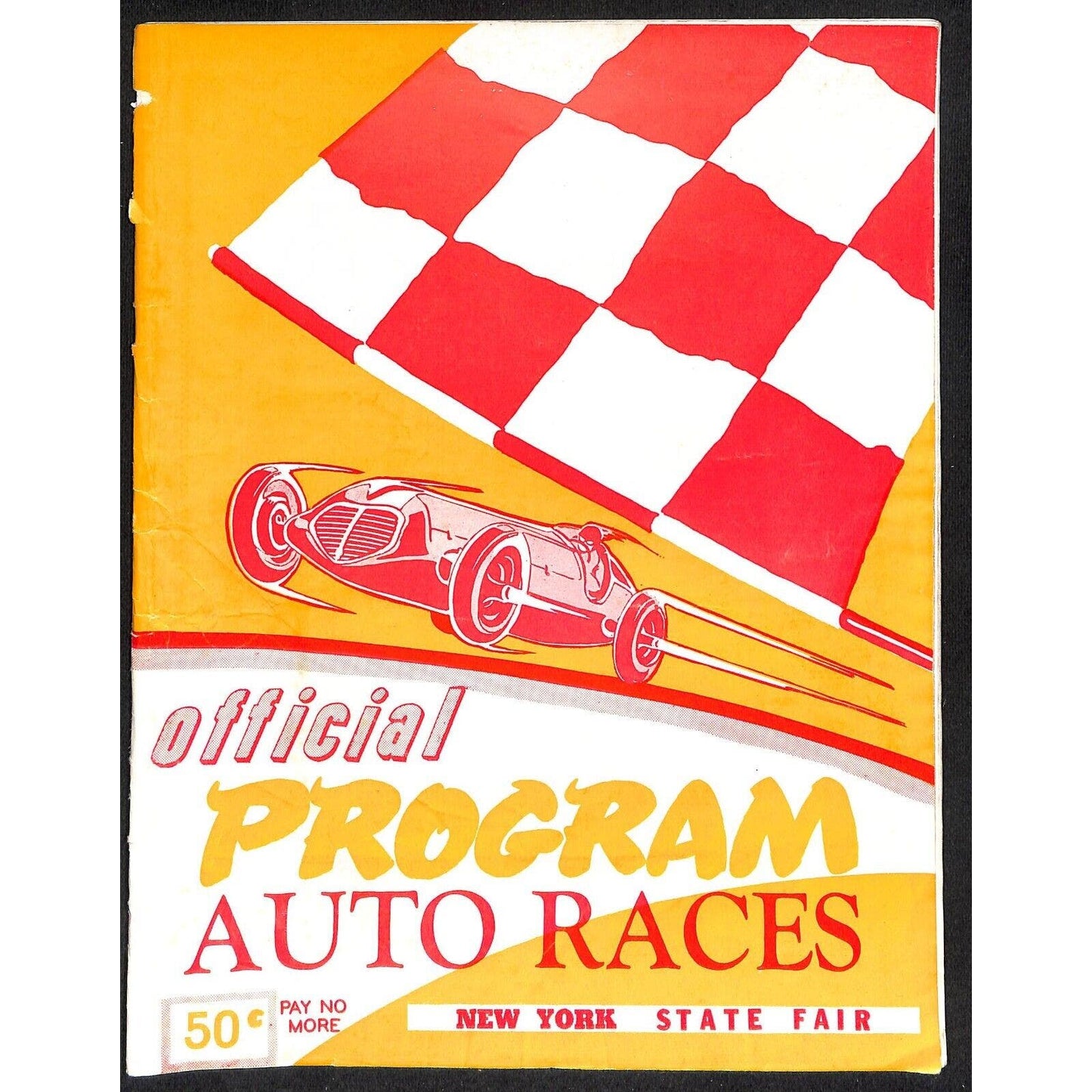 New York State Fair Auto Racing Program Stock Car Sept. 1961 24pp Scarce