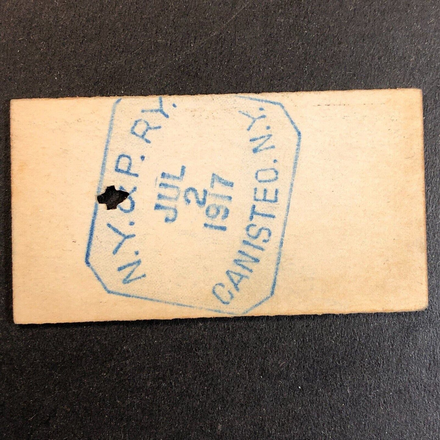 New York & Pennsylvania Railroad July 2 1917 Genesee, PA Ticket #10713