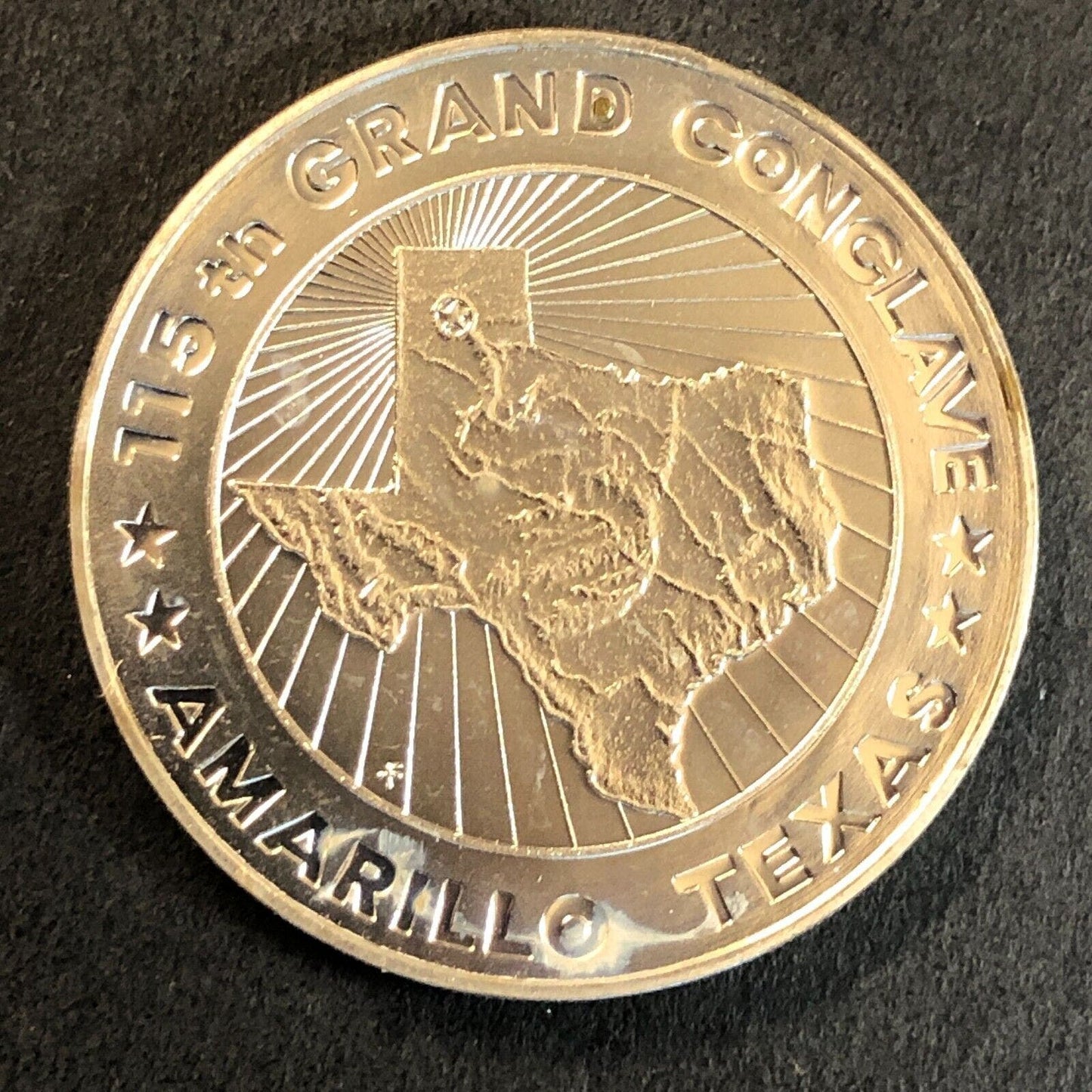 Knights Templar of Texas Amarillo 115th Grand Conclave Medallion WM 32mm 12g VGC