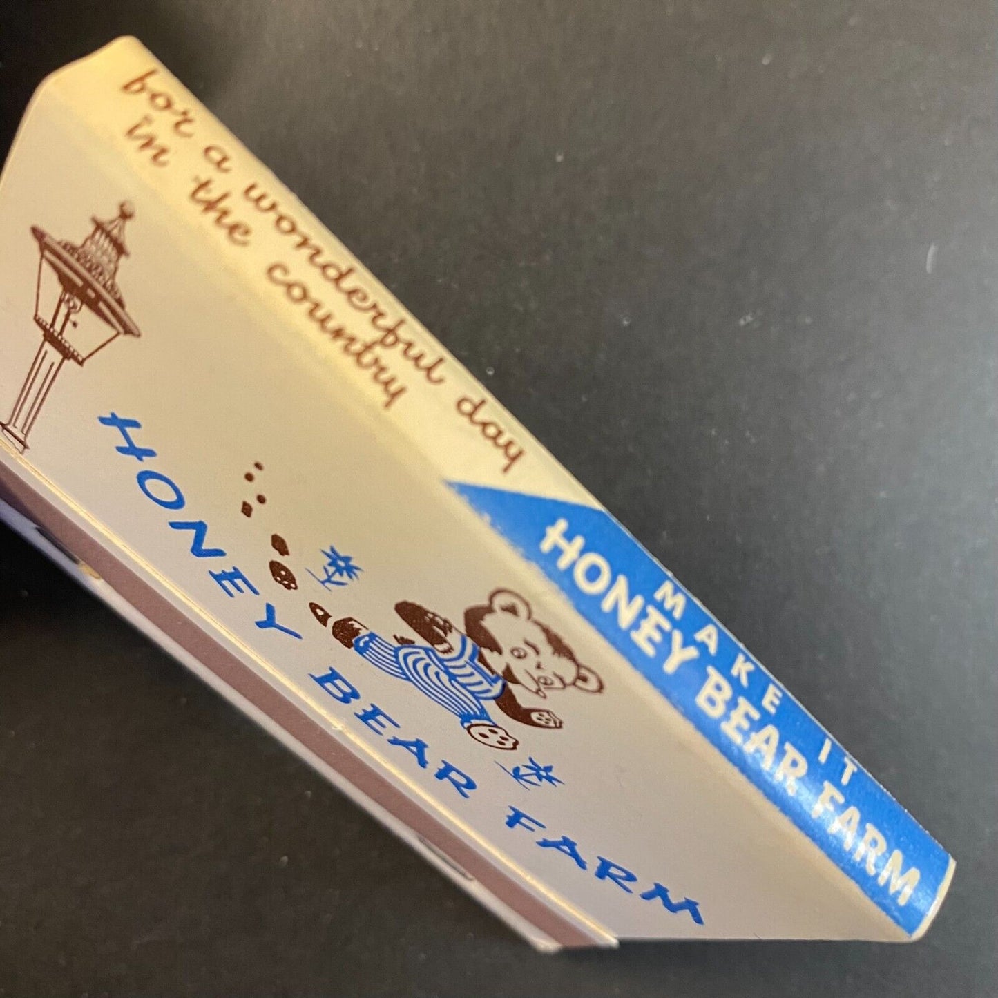 Honey Bear Farm Genoa City, WI c1951-73 Full 40-stk Matchbook VGC Scarce