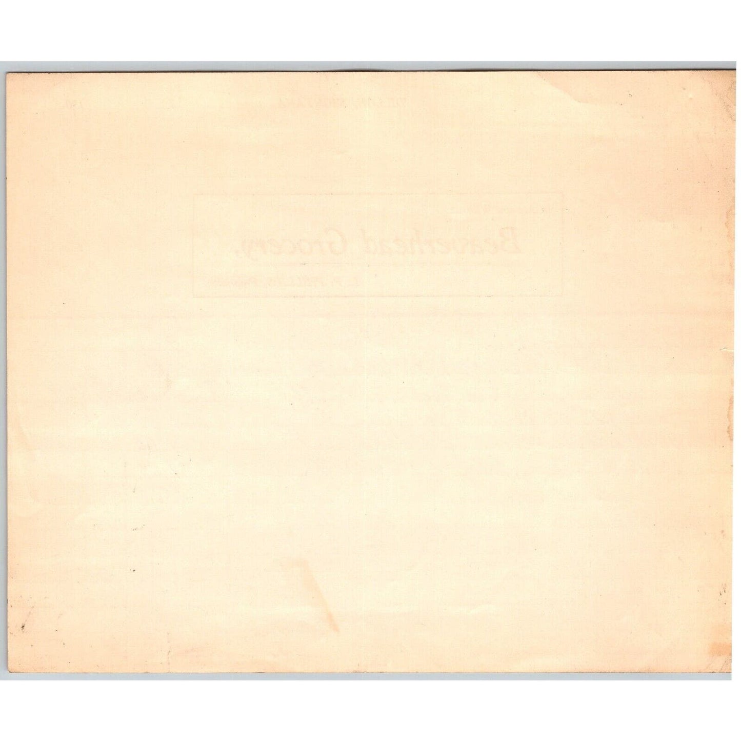 Dillon, MT Beaverhead Grocery L.P. Phillips 1900 Billhead G.T. Paul*