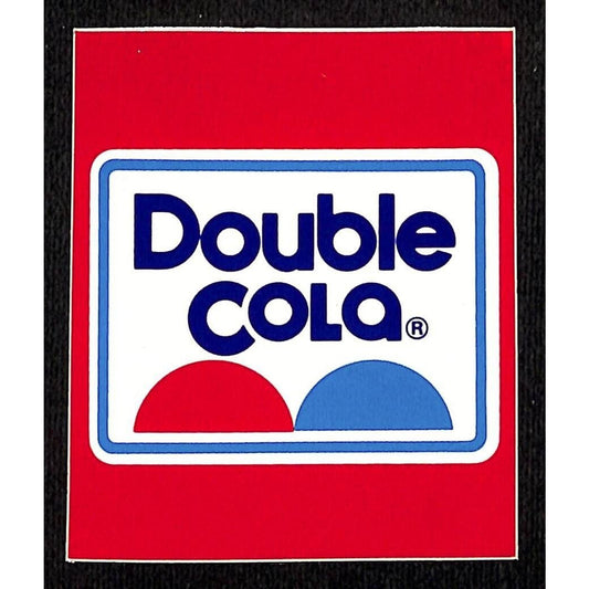 Double Cola High Gloss Vinyl Sticker - for Retail? 2 1/2" x 3" VGC
