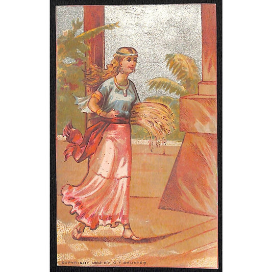 Baptist Sunday School Entertainment Program 1882 / Victorian Trade Card