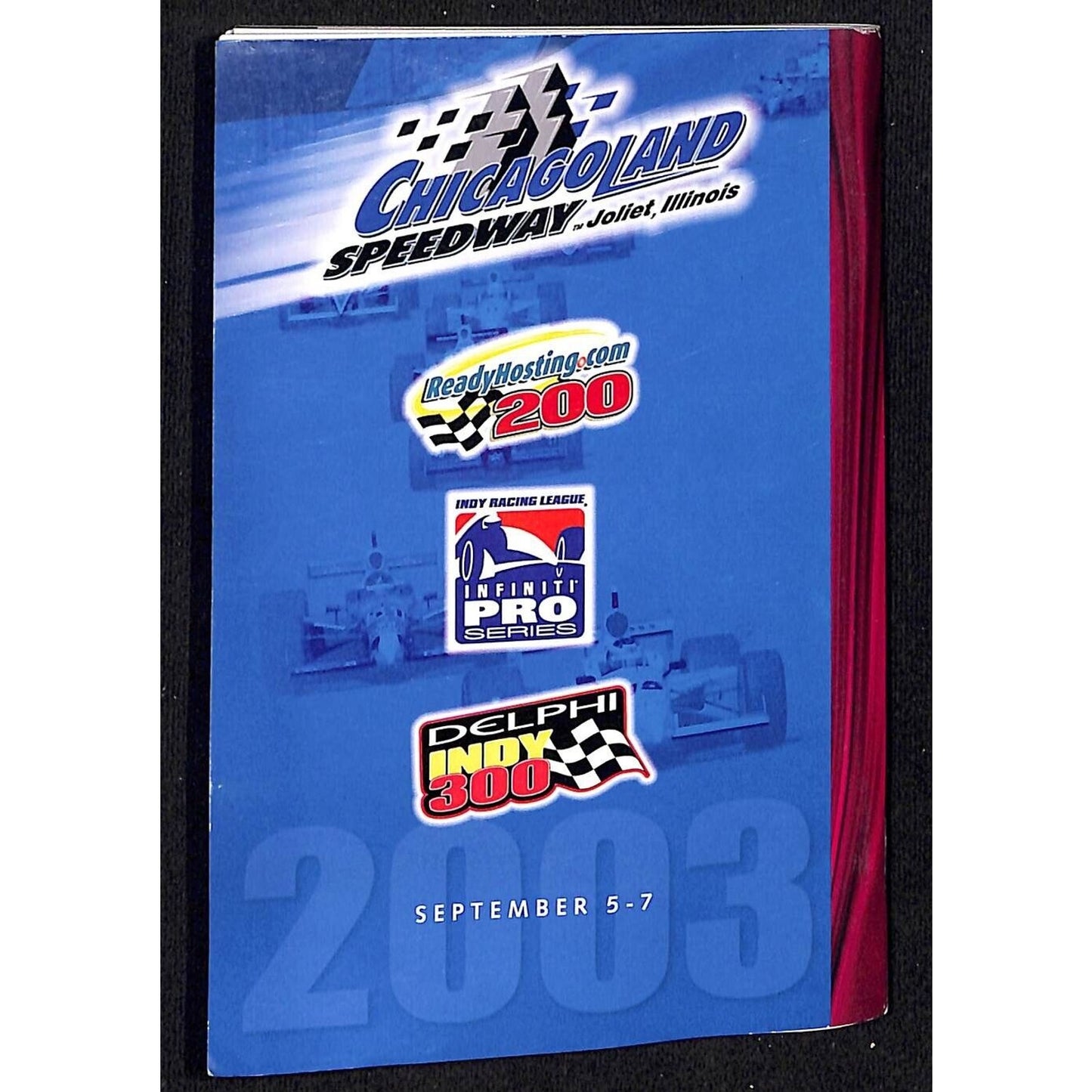 2003 Chicagoland Speedway IRL / ARCA Weekend Guest Services Guide 16pp VGC NOS