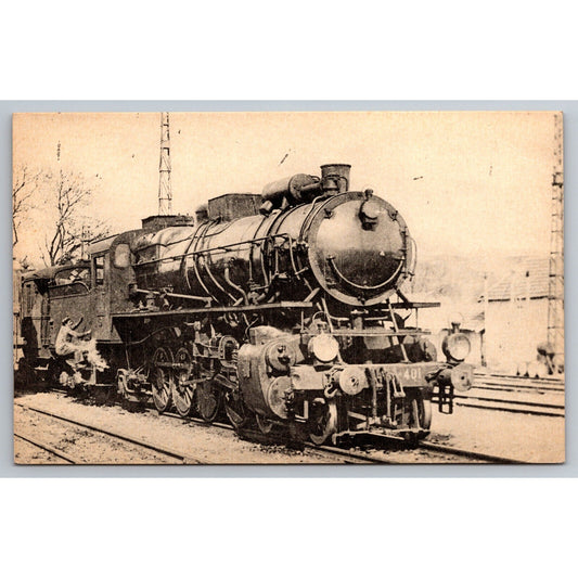 French Railroad RPPC* Postcard Machine 241-401 Type Mountain c1900 H.M.P.