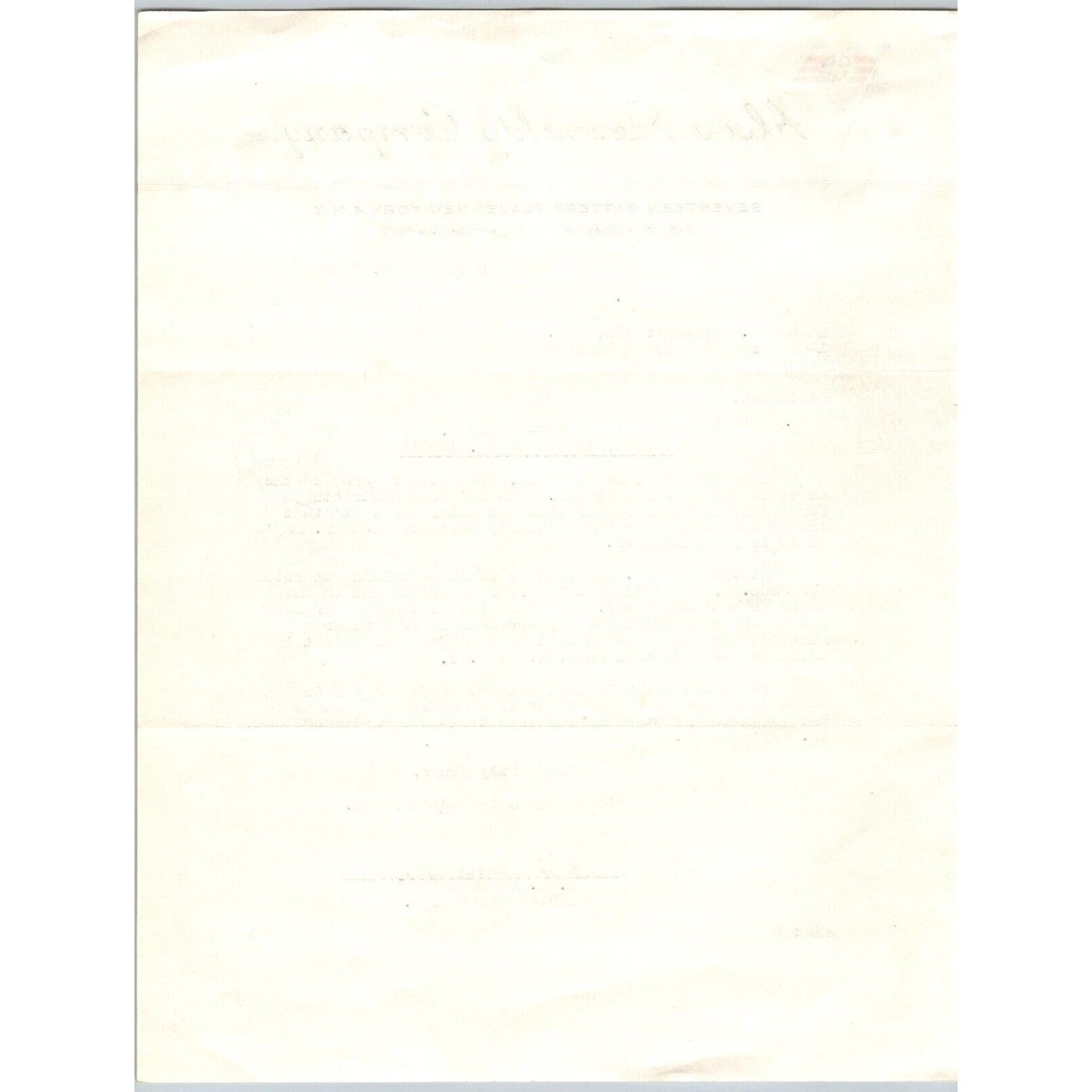 Alcoa Steamship Company 1949 TLS Letterhead re: $300 Claim