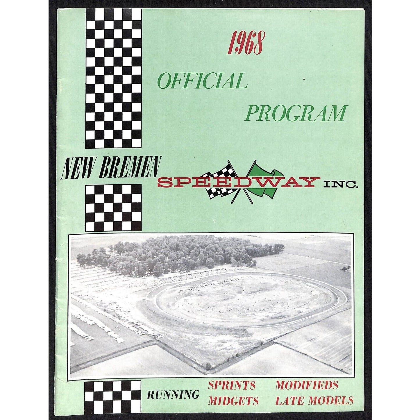 New Bremen Speedway Auto Racing Program 1968 35pp Scarce