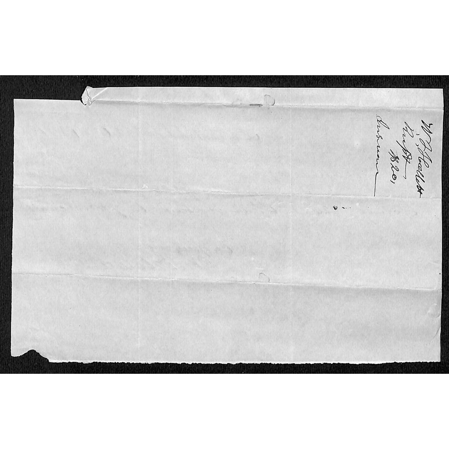 1854 Jabez Knowlton* Newburgh, ME General Store $20 Payment Receipt