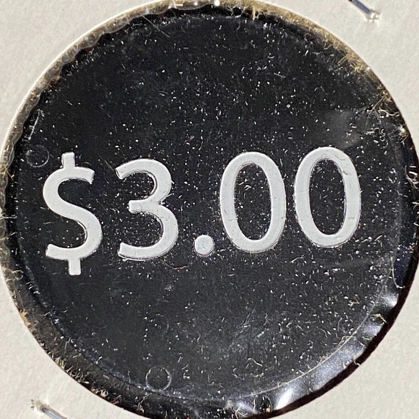 Butler, PA BPOE Elks Post 170 Plastic Drink Token Good For "$3.00" w/ White Text