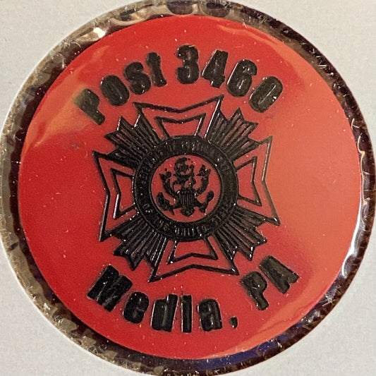 Media, PA American Legion 3460 c1980's Plastic Token "G/F One Glass of Wine"