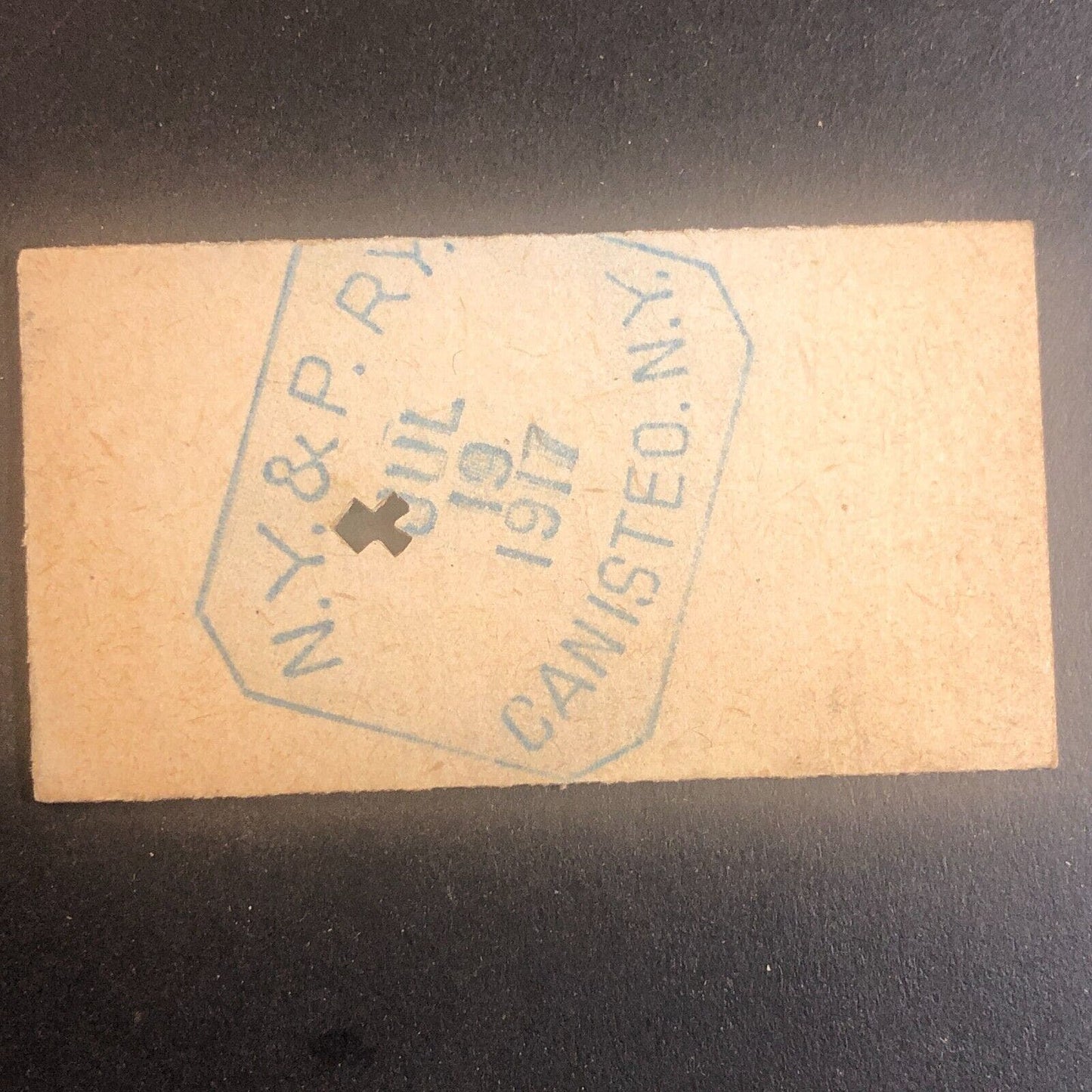 New York & Pennsylvania Railroad July 19 1917 Greenwood, NY Ticket #53572