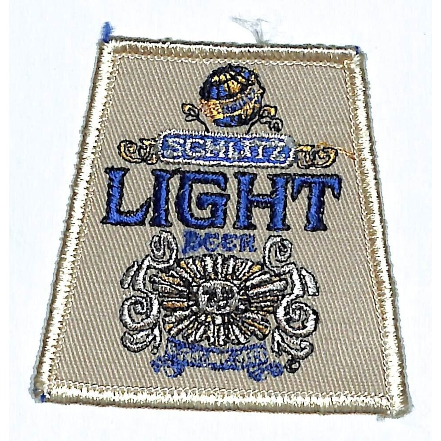Schlitz Light Beer Patch Vintage 2 1/2" x 2 1/2" VGC c1980's (#2)
