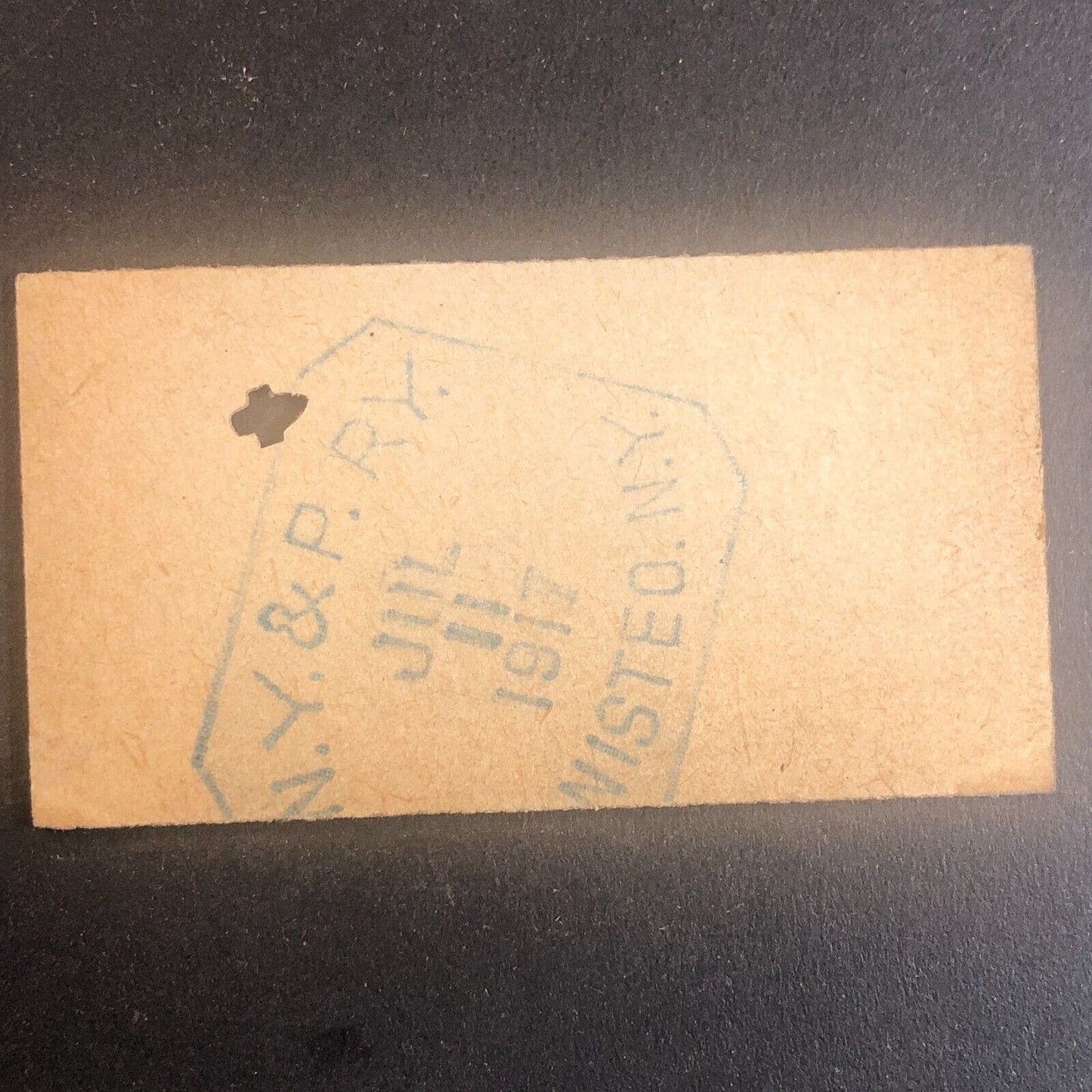 New York & Pennsylvania Railroad July 11 1917 Greenwood, NY Ticket #53525