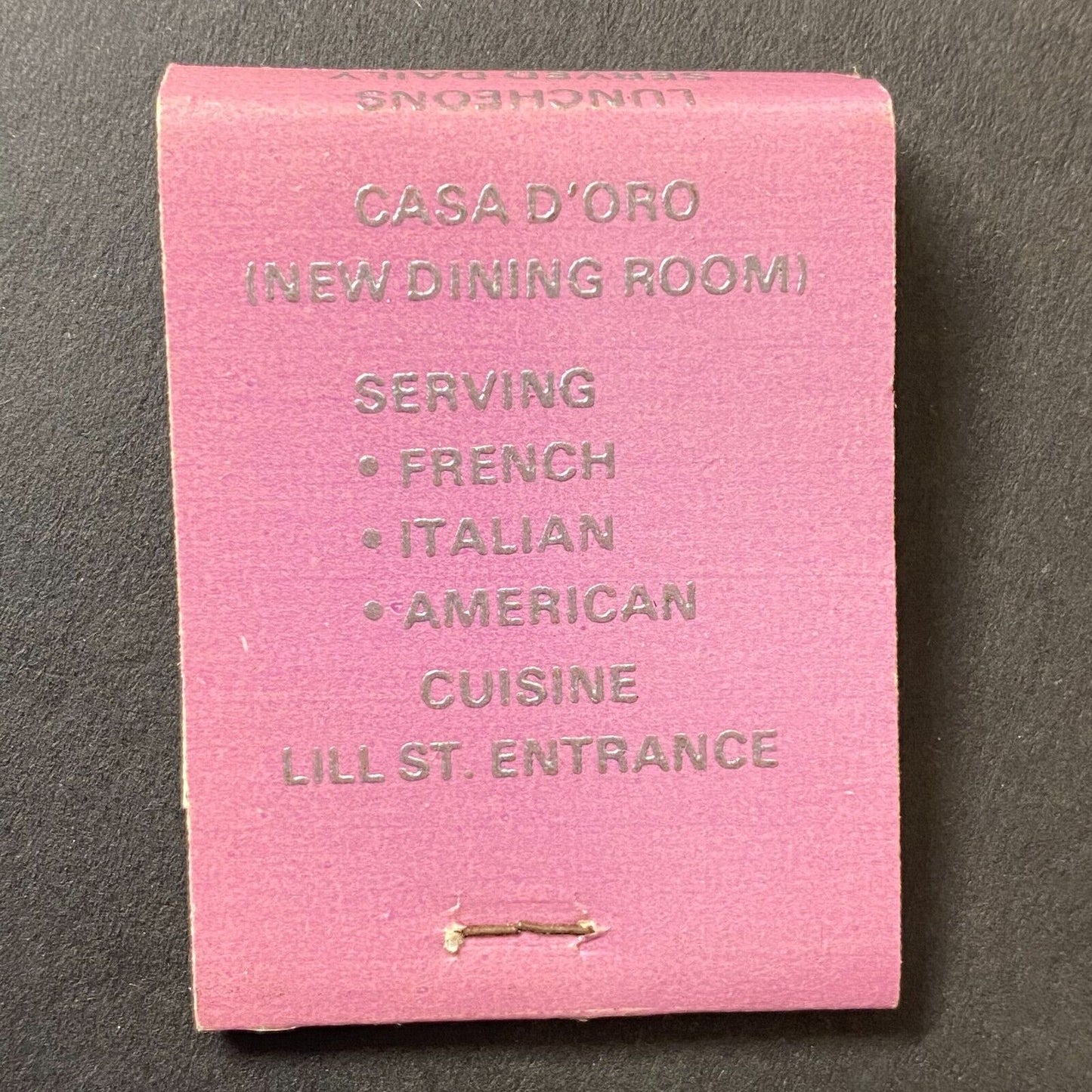 Mi-Casa Su-Casa Mexican Restaurant Near Full (-1) Matchbook c1965-74 Scarce