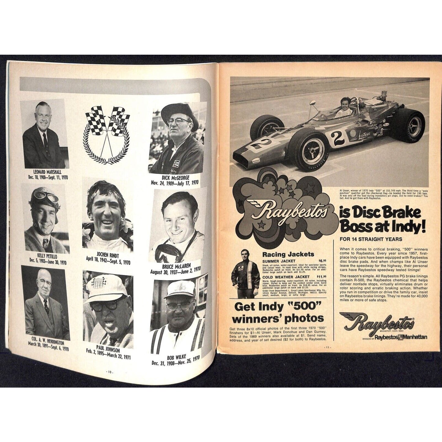 1971 Indianapolis 500 Program Racing VGC 132pp 9.8oz