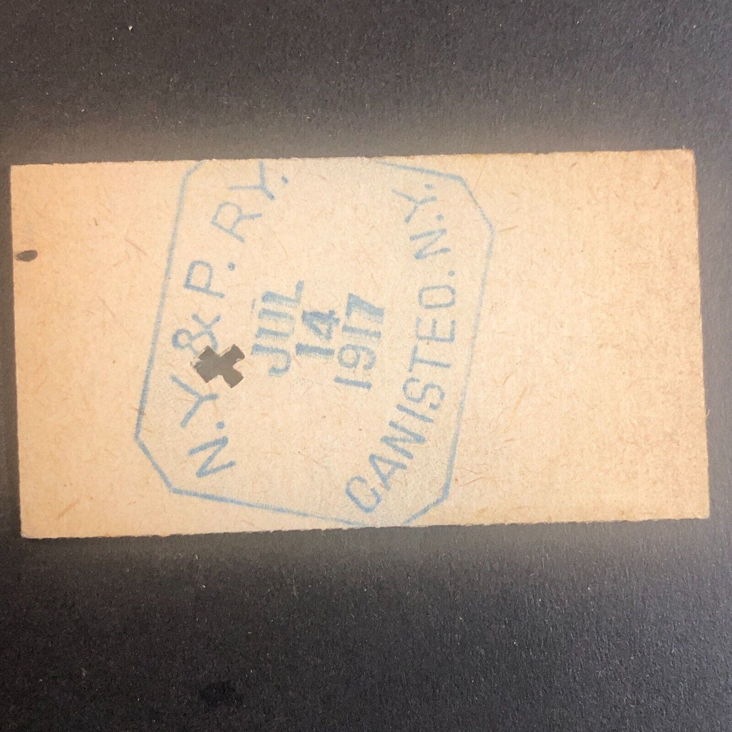 New York & Pennsylvania Railroad July 14 1917 Rexville, NY Ticket #30233