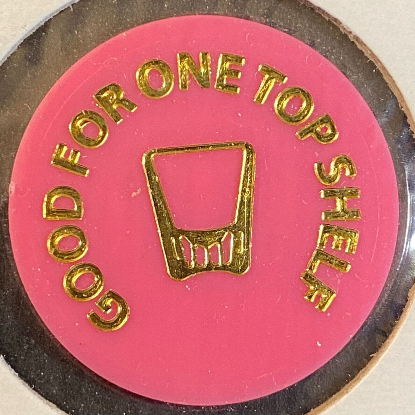 Meadville, PA Hunter's Inn c1980's-90's Plastic Token G/F One Top Shelf (Drink)