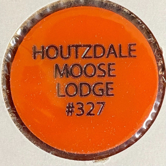 Houtzdale, PA Moose Lodge #327 c1970's-80's Plastic "Bottle" Token
