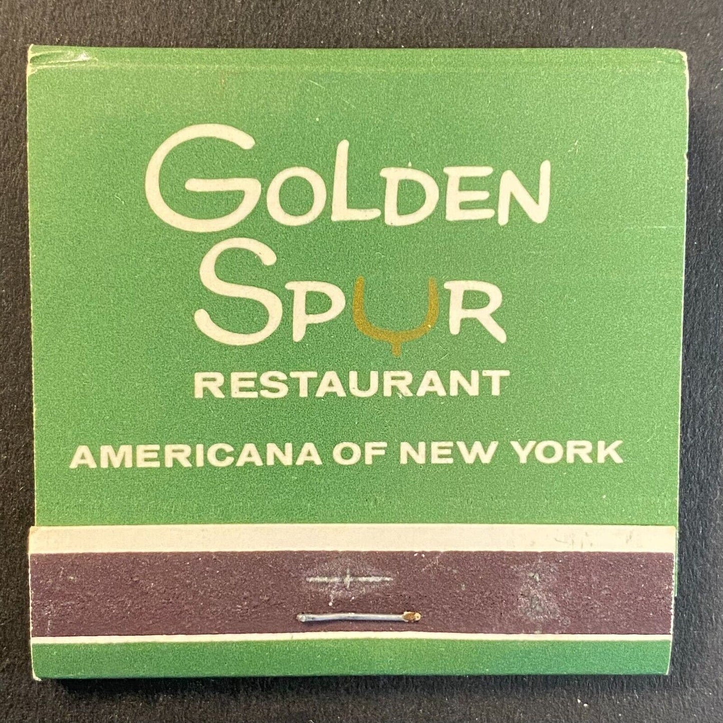 Golden Spur Restaurant Jockey Bar Lounge NYC c1960's-73 Full Matchbook VGC