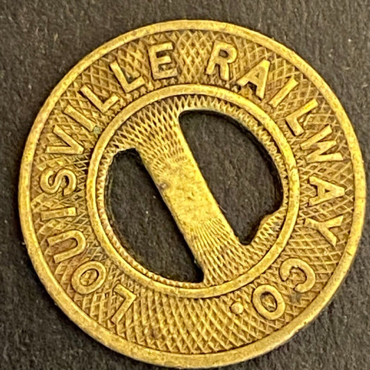 Louisville Railway Co G/F One Fare Transit Token 16mm (#3)