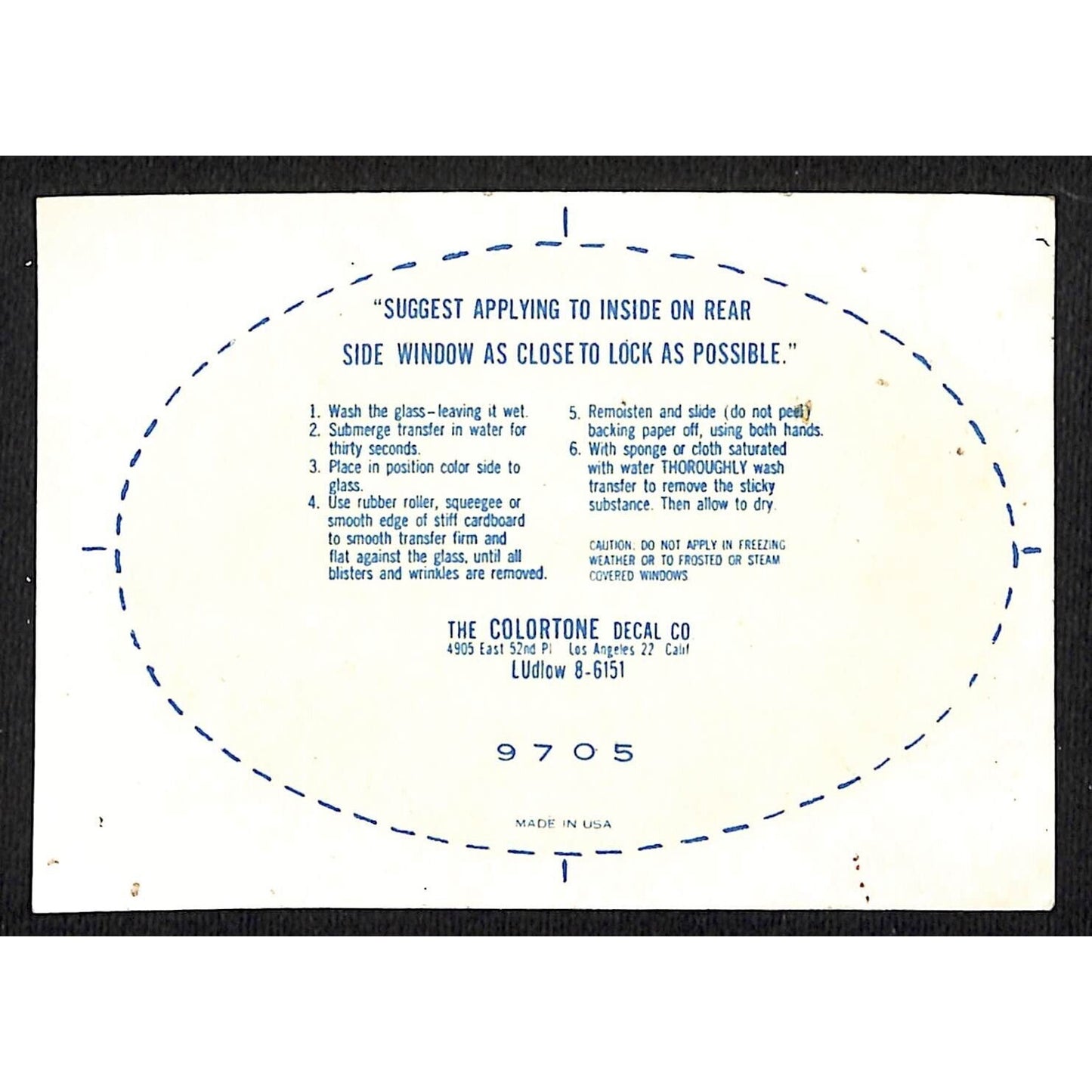 $200 Reward AOPA / AVEMCO Aircraft c1960's Water Slide Sticker