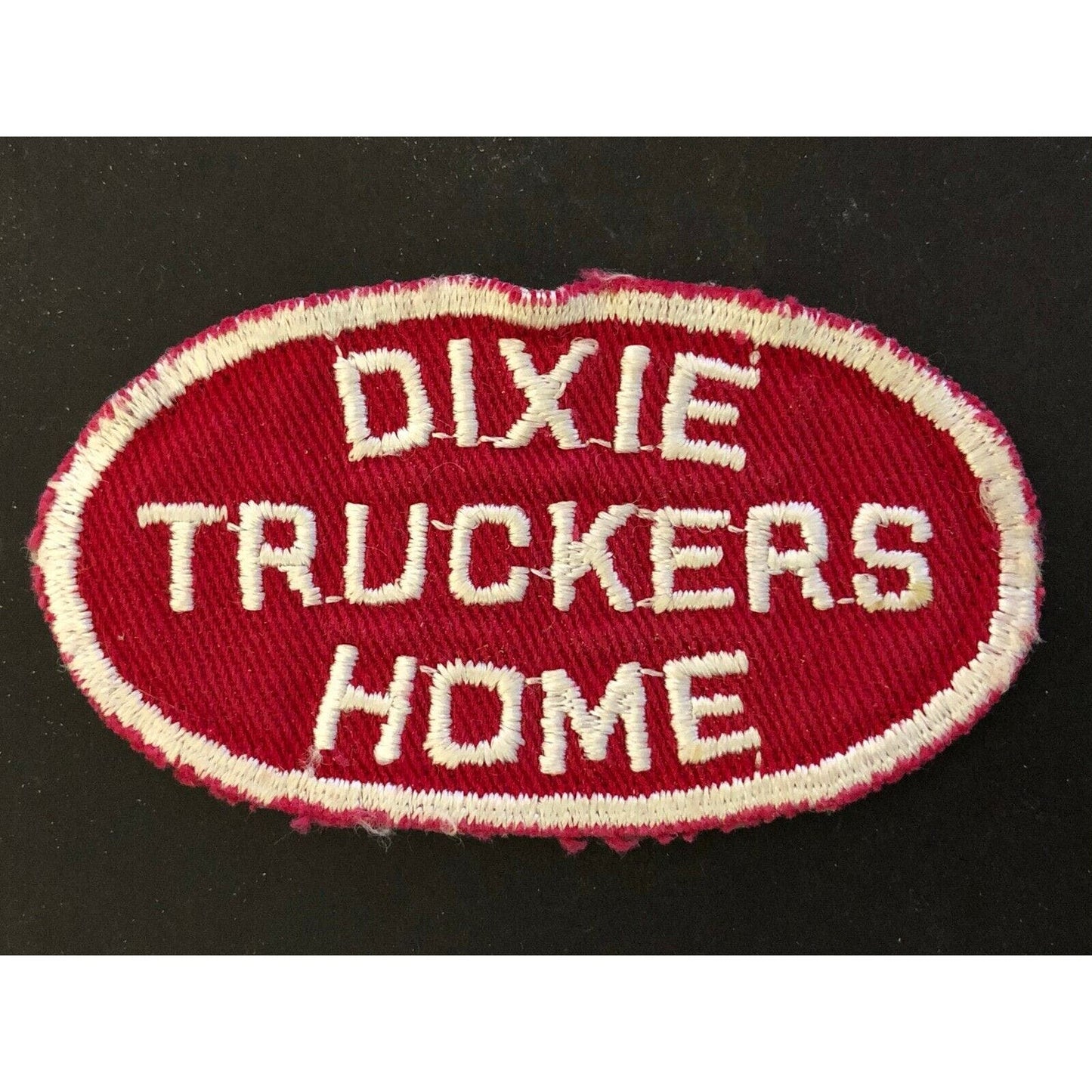 c1970-80's Vintage Machine Stitched Embroidered Patch - Dixie Truckers Home