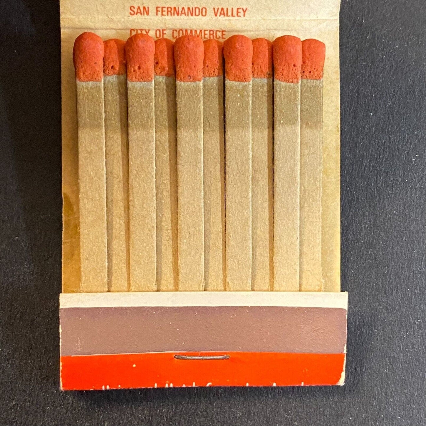 Hyatt House Fly-In Hotels c1962 Full Matchbook Man w/ Umbrella Rain