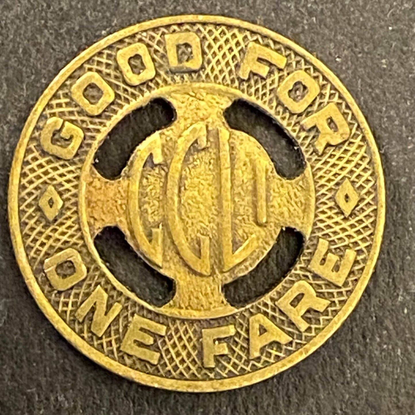 Canton City Lines G/F One Fare Transit Token 16mm (#2)