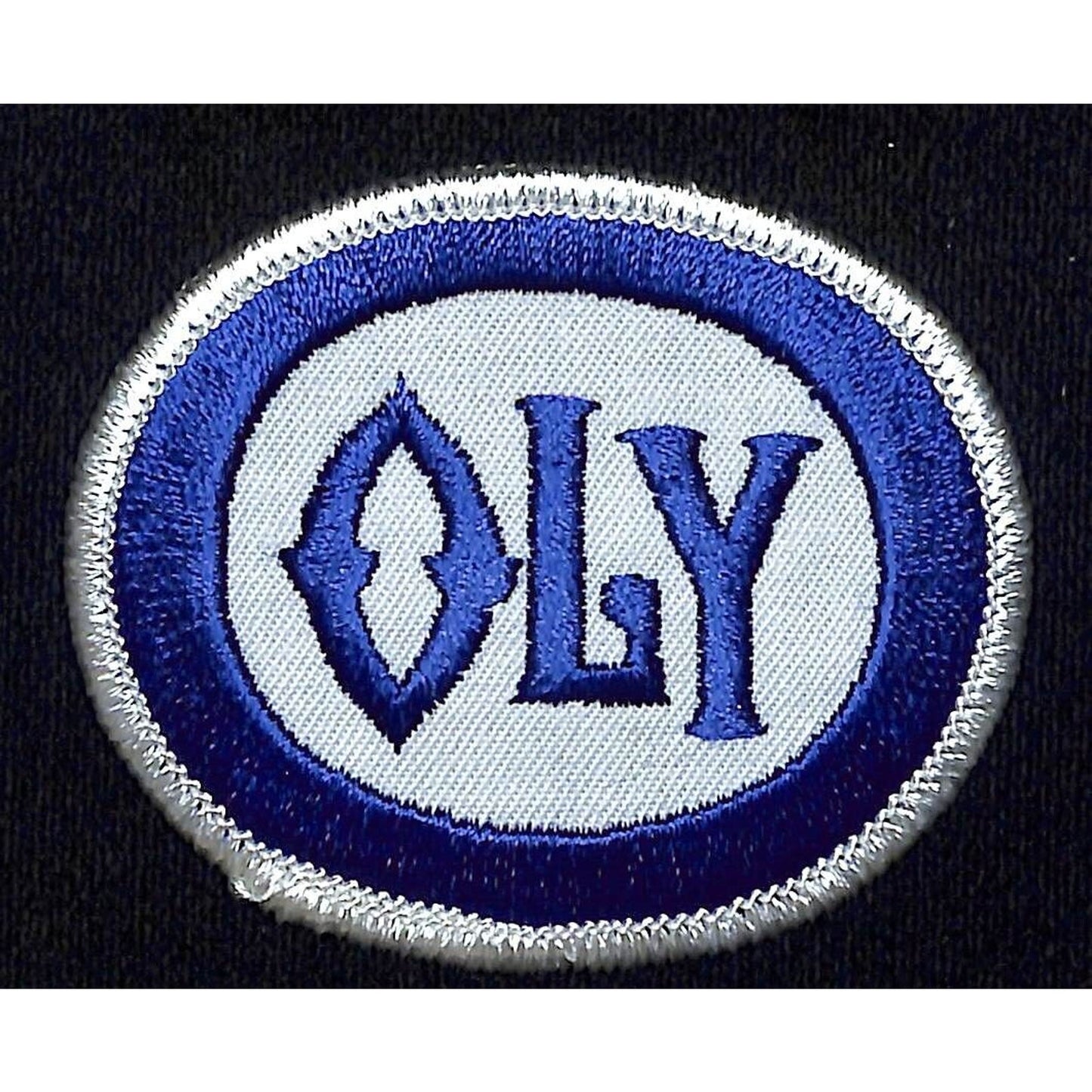 Oly Olympia Beer Patch Vintage Embroidered 2 1/2" x 3" VGC c1980's