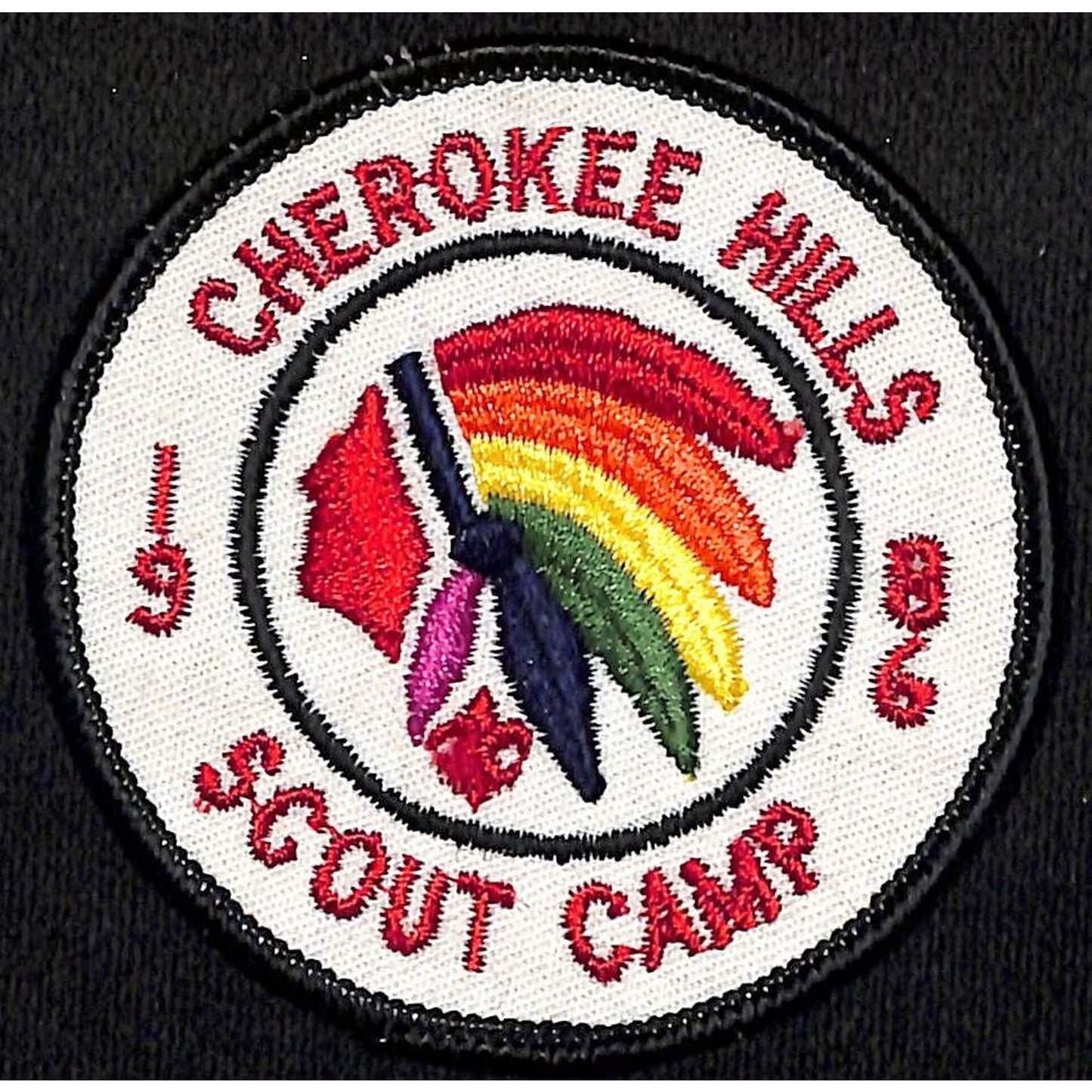 Boy Scouts BSA 1986 Cherokee Scout Camp Embroidered Patch VGC