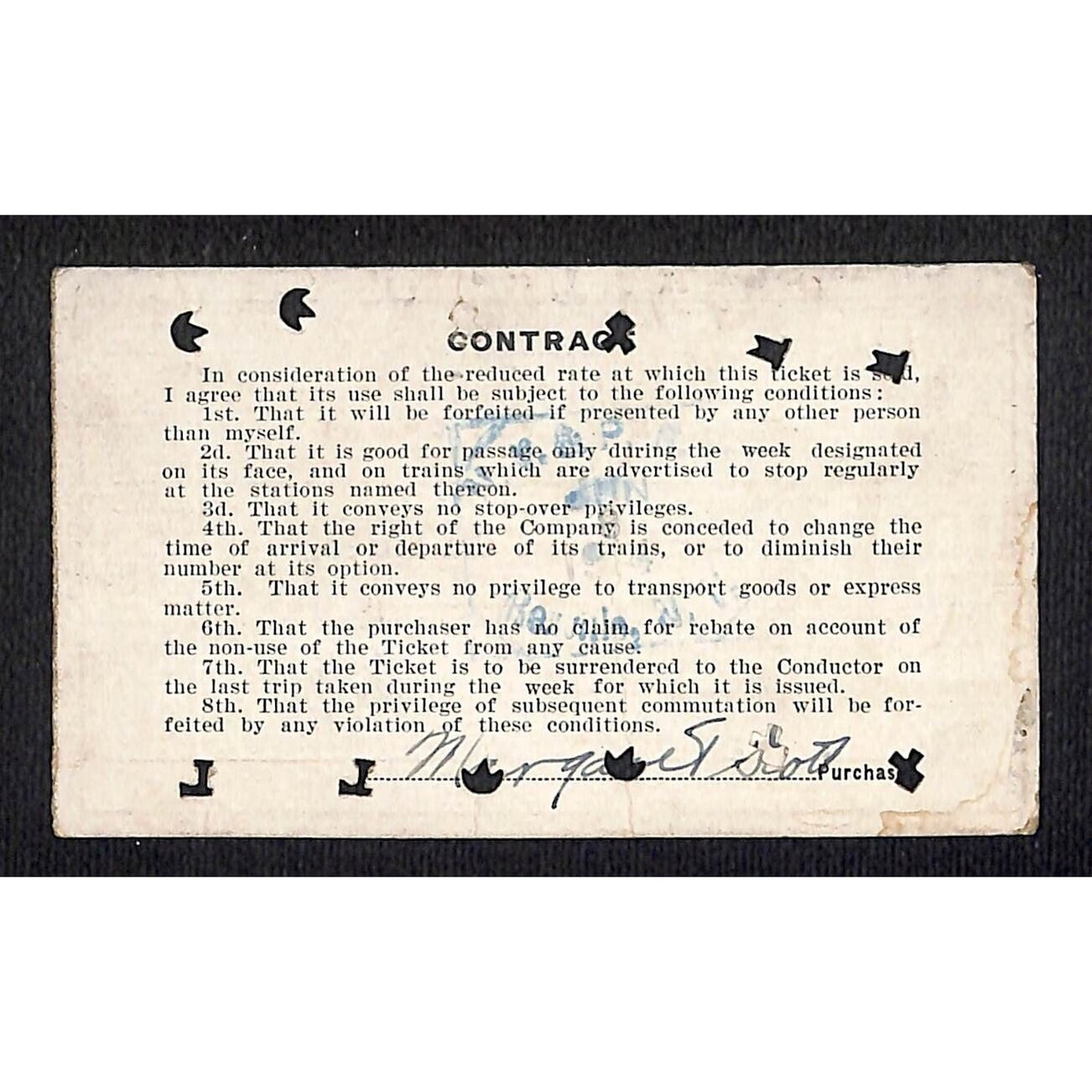 New York & Pennsylvania Ry 1914 Special Weekly Ticket Scarce #5641