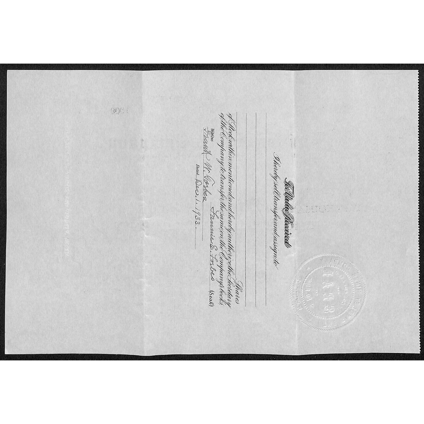 Findley Mines Co. 1912 Cripple Creek Stock Certificate w/ L.G. Carlton Sig. #137