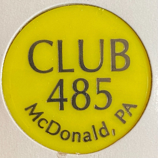 McDonald, PA American Legion Club 485 c1980's Plastic Token "G/F One Drink"