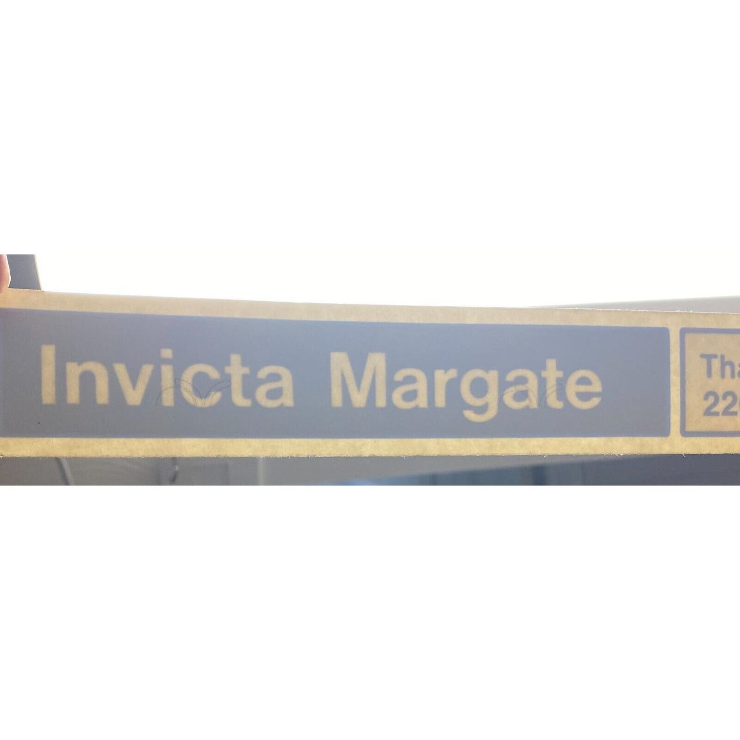 Invicta Margate Ford Dealer England Sticker 1 3/4" x 14" Scarce VGC