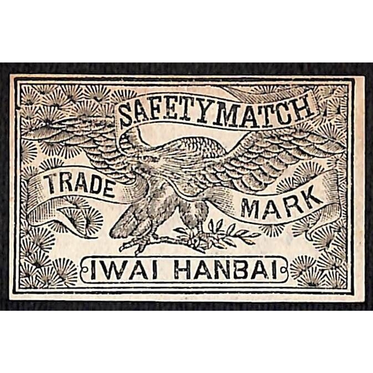 Eagle Iwai Hanbai - Made in Japan c1900-1920's Matchbox Label VGC