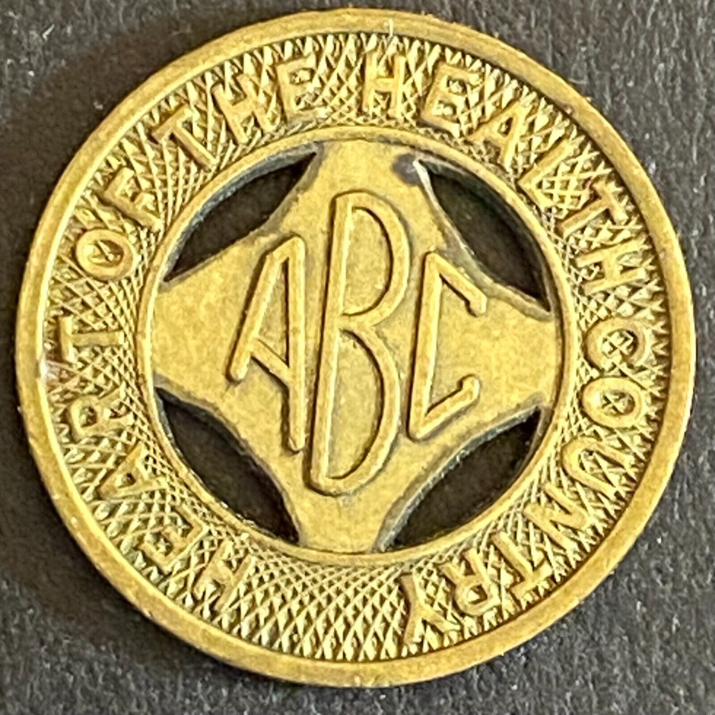 Albuquerque Bus Co. "ABC" Health Country Transit Token 16mm (#4)