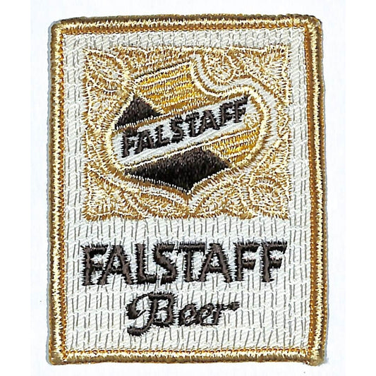 Falstaff Beer Patch Vintage Embroidered 2 1/4" x 3" VGC NOS (#2) c1980's