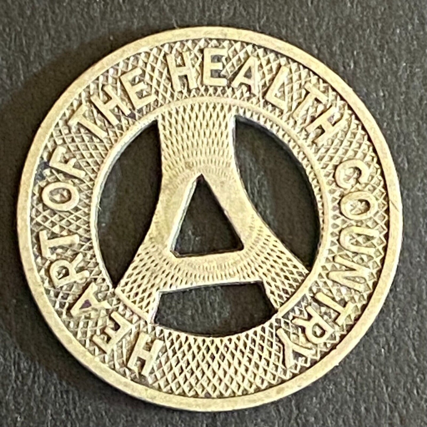 Albuquerque Bus Co. "Health Country" Transit Token 16mm VGC Hanging "A" (#6)