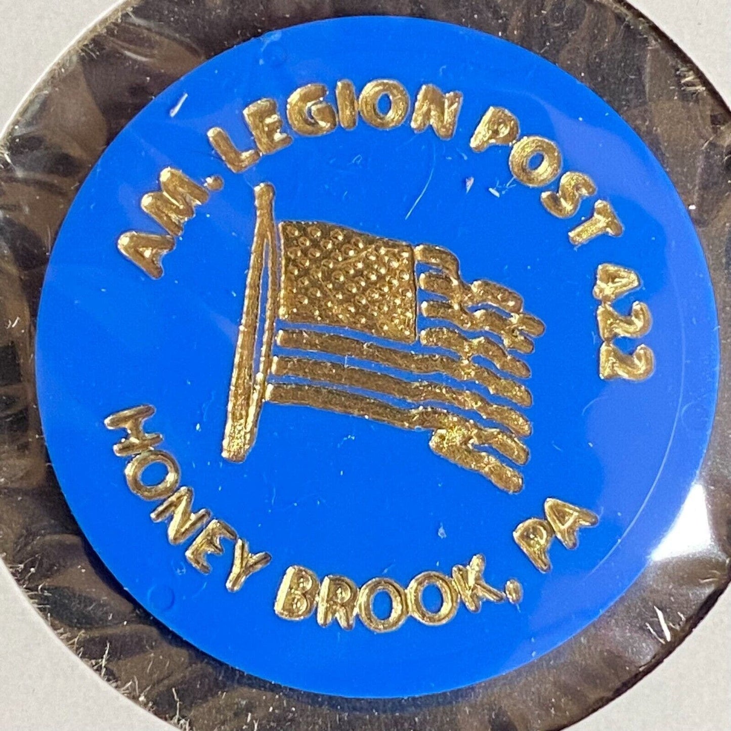Honey Brook, PA A.M. Legion 422 c1970's-80's Plastic "G/F Bottle Beer" Token