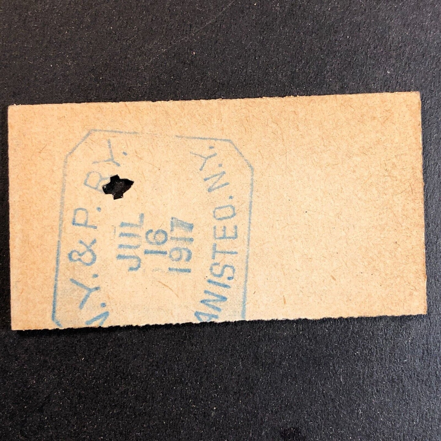 New York & Pennsylvania Railroad July 16 1917 Whitesville, NY Ticket #18258