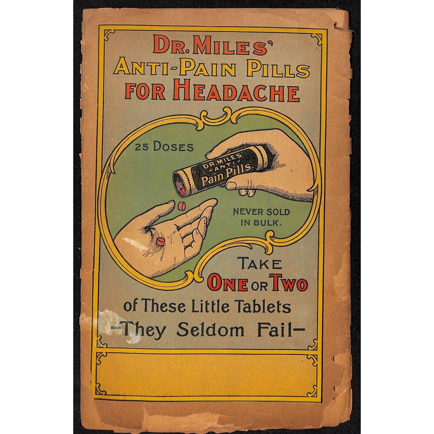 1933 Dr. Mills All Weather Almanac and Handbook 32pp & 1920 Edition in Bad Shape