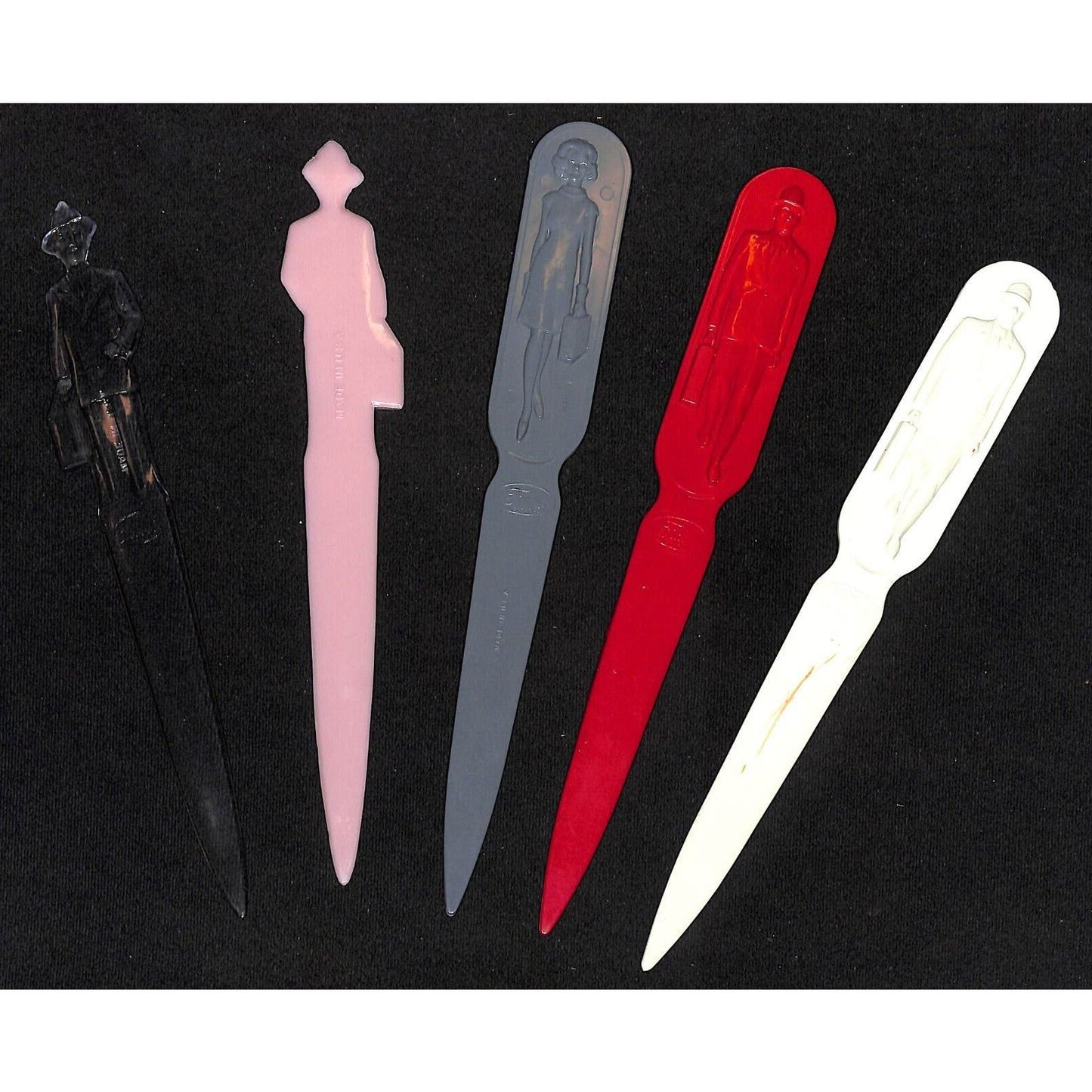 Group of 5 Plastic (Some Bakelite?) Fuller Brush Letter Openers